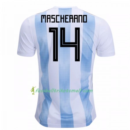Fußballtrikots Argentinien Mascherano 14 WM 2018 Heimtrikotsatz kaufen